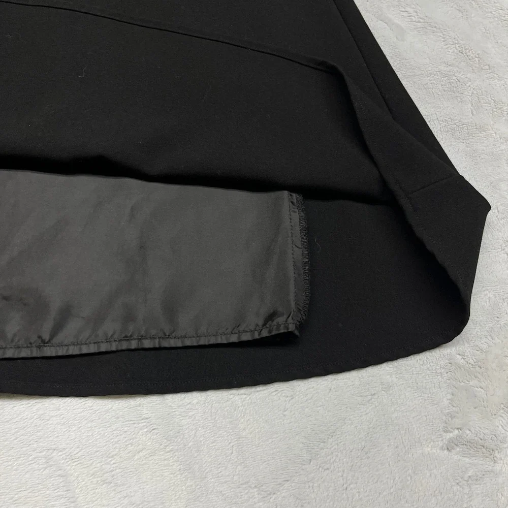 Calvin Klein Colorblock Fit‎ & Flare Womens Dress 12 Black Gray Sleeveless